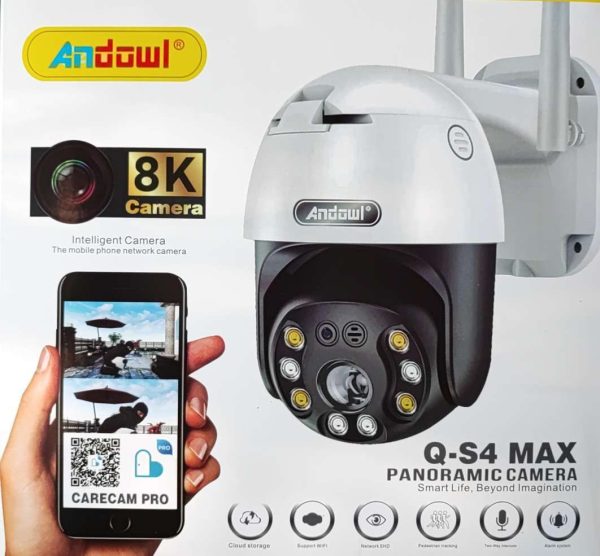 1 Andowl Full HD 4K Wireless Smart Camera Waterproof Outdoor WiFi CCTV SDcard