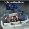 1.3 Supersonic 5.1 Premium Home Entertainment Speaker System 3D Super Sound 678