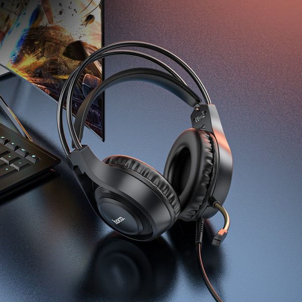 1.3 Gaming Headset Aux wired Over-Ear With HD Mic & 2-in-1 Aux adapter HocoW106