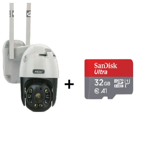 1.4 Andowl Full HD 4K Wireless Smart Camera Waterproof Outdoor WiFi CCTV SDcard