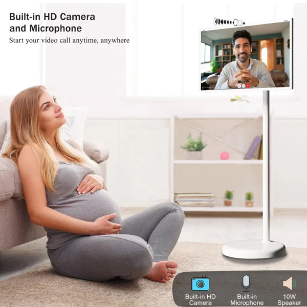 111.2 Humand 21.5" Portable Smart TV - Touch Screen with Front Camera 6GB + 128GB