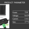 15W Grade A Monocrystalline Solar Panel Charging Station