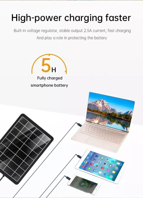 15W Grade A Monocrystalline Solar Panel Charging Station