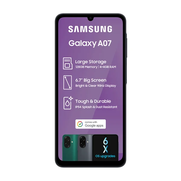 Samsung Galaxy A07 128GB LTE Dual Sim - Black