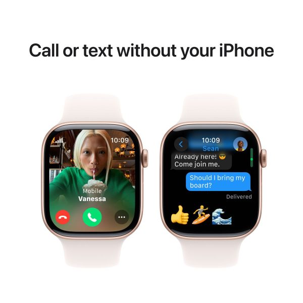 Apple Watch Series 10 GPS Aluminium Case (46mm) with Sport Band - S/M