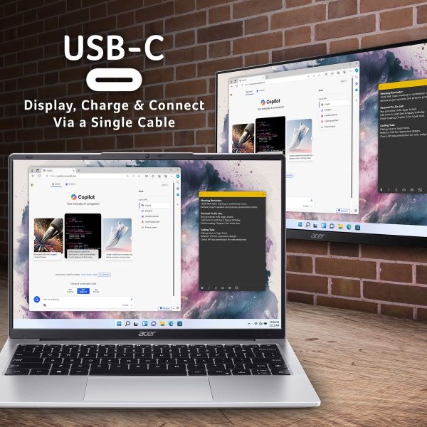 Acer Aspire Lite Corei5-1235U 8GB 512GBSSD 16" WUXGA IPS Ultrabook Notebook