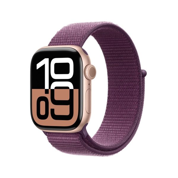 ARose Gold Apple Watch Series 10 GPS Aluminium Case (42mm)with Sport Loop