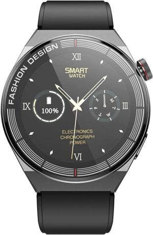 Smart Watch 1.28" - Bluetooth Calls, Heart Rate & Fitness Tracker BD2 Black