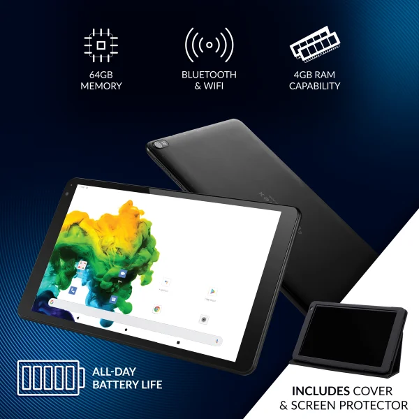 Connex Serenity 10" 4G LTE Android 11 Tablet (4GB RAM, 64GB)