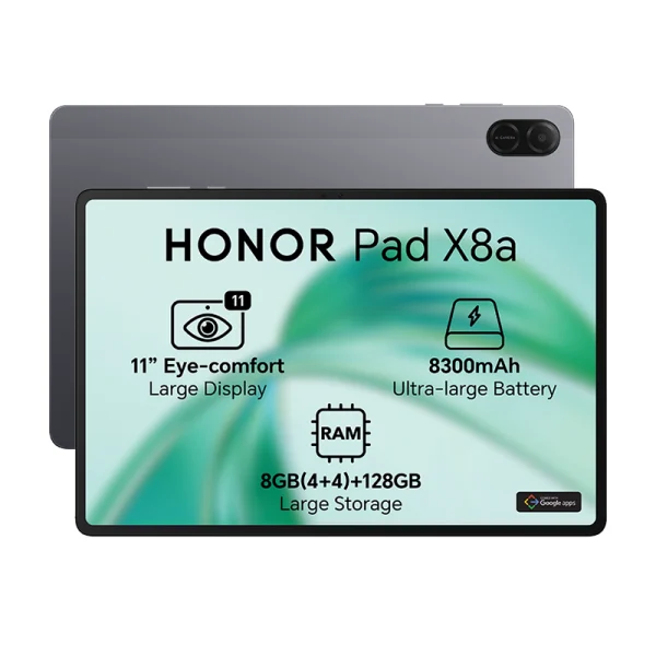 HONOR2.4 HONOR Pad X8a 11" 128GB LTE Tablet - Black with Stylus Pen