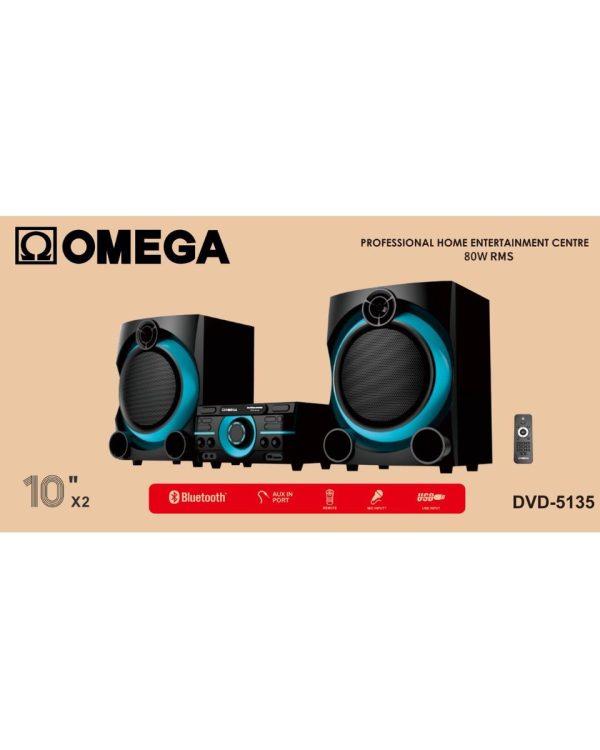 OMEGA Dual 10" Professional Home Theatre Speaker System 5135