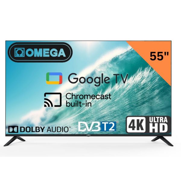 OMEGA55-1 Omega 55" 4K Ultra HD Smart Google TV Dolby Audio/Chromecast/Digital Tuner