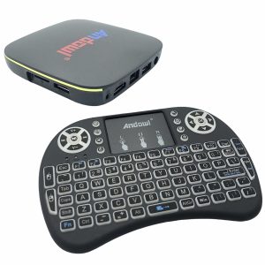 Andowl Q4PRO 4K UHD Android TV Box - Smart Media Streaming Device