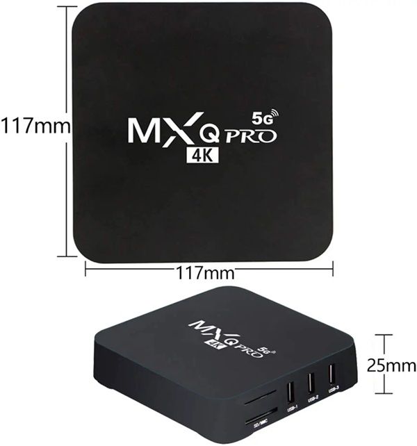MXQ Pro 4K 5G Android Smart Tv Box -4Gb RAM And 64GB ROM