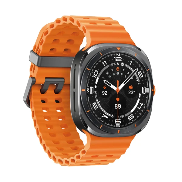 Samsung Galaxy Watch Ultra (2025) LTE 47mm - Titanium Silver/Orange Strap