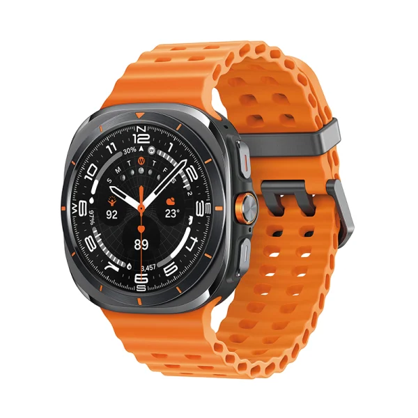 Samsung Galaxy Watch Ultra (2025) LTE 47mm - Titanium Silver/Orange Strap