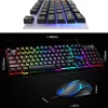 key3 T-Wolf TF230 Rainbow Backlit Game Keyboard & Mouse Set - Black T- Wolf