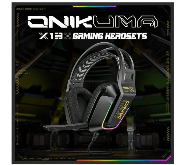 Onikuma X13 Wired Gaming Headphones Compatible with PS4/PS5/PC