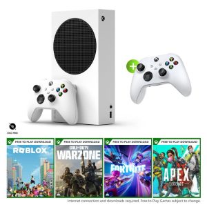xboxs1 Xbox Series S 512GB with Extra Robot White Controller