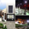 600W Solar Flood Light Outdoors with Remote Control