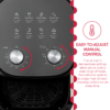 Defy DAF2347MBG 4.7L Air Fryer Black & Silver