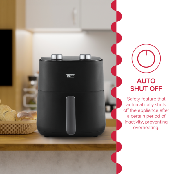 Defy DAF2347MBG 4.7L Air Fryer Black & Silver