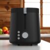 Defy Piano Black Glow 2-Slice Toaster