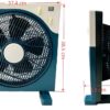 FS40-F12.2 Condere 12" Oscillating Table/Desk Electric Fan FS40-F12
