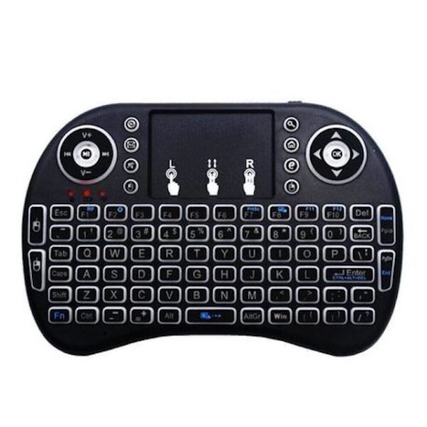 Mini Wireless Keyboard Andowl Mini Wireless Keyboard - Backlit Multimedia Remote with Touchpad