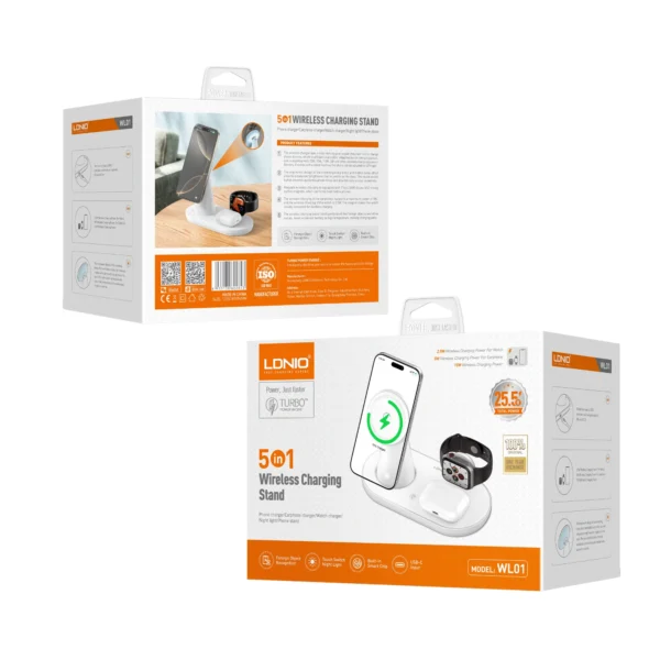 Ldnio 5 in 1 Wirelss Stand WL01