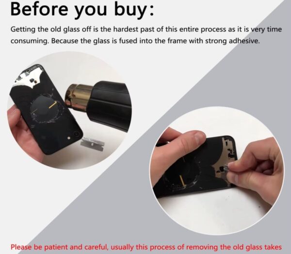 Back Glass Replacement Compatible For iPhone11 Pro Max