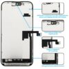 Screen Replacement Compatible with iphone 16 Pro Max with Repair Tools