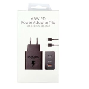 Super Fast 65W PD Power Adapter Trio Charger