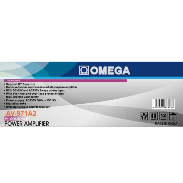 Omega Power Amplifier Professional USB/SD Card AV-971A2