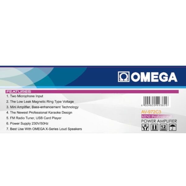 Omega Mini Professional Power Amplifier AV-972C3