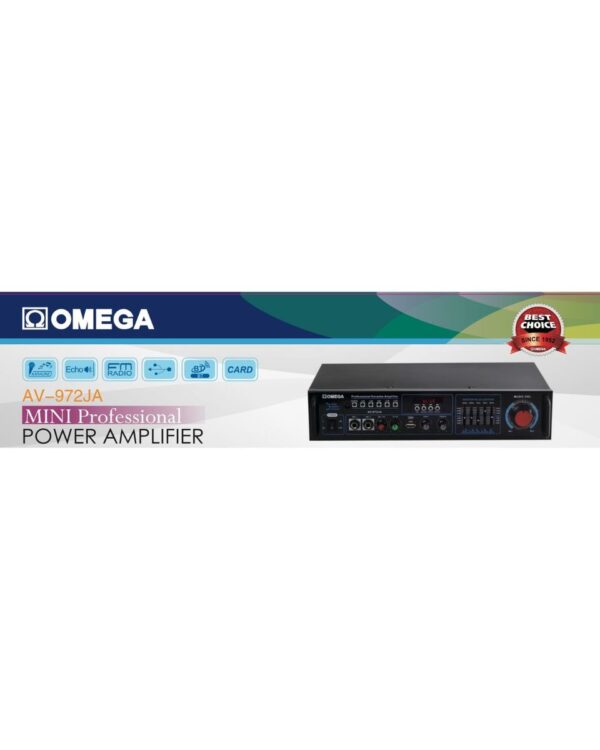 Omega Amplifier Karaoke Bluetooth/USB/Mic/FM Radio/Audio/AV-972JA