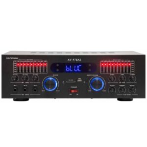 Supersonic Professional Karaoke Bluetooth USB Power Amplifier AV-975A2