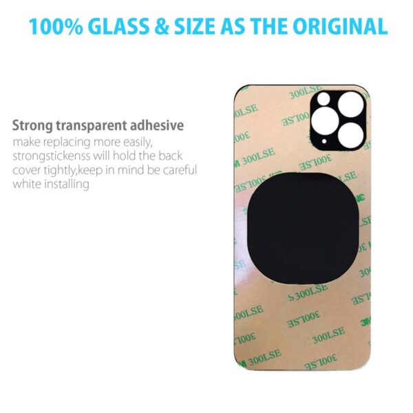 Back Glass Replacement Compatible with iPhone 15 Pro