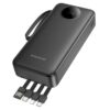 Borofone 20,000mAh Digital Powerbank with 4 Cables(USB-A+USB-C+MicroUSB+iP)