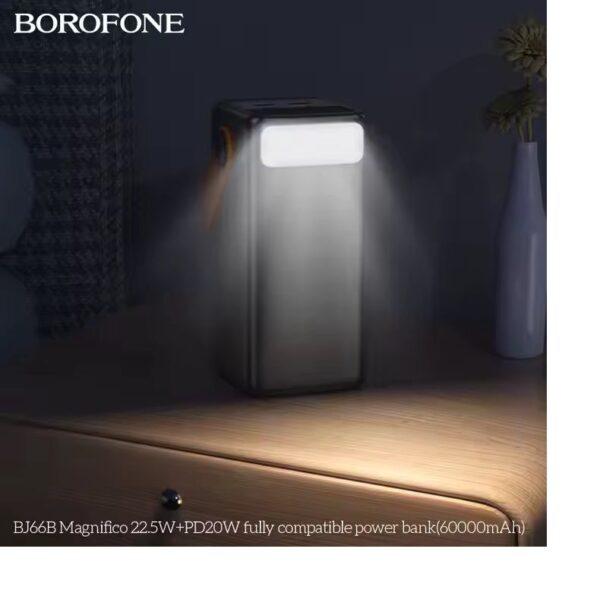 Fast Charging Power Bank With Desk Lamp LED Digital DisplayBJ66B Brofone