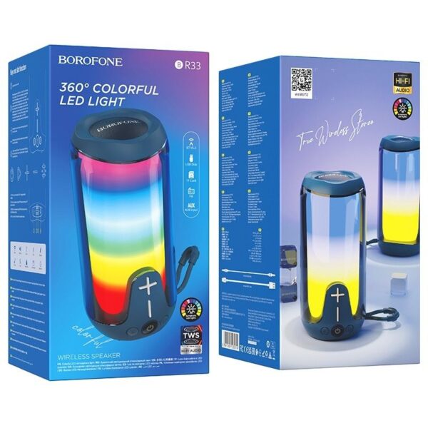 360 Colorful Led Light Pulse-Color Sports Bluetooth Speaker Bluetooth V5.3