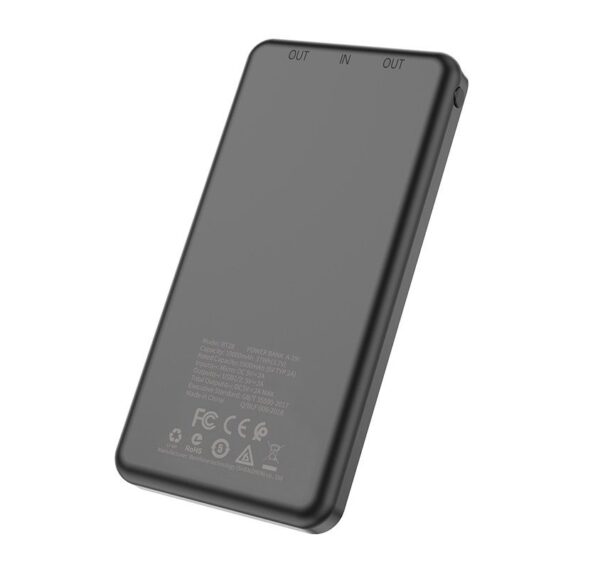 Mobile power bank 10000mAh capacity BT28 Brofone black