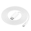 Type-C to HDMI 4K (1.8m) Cable Adapter Borofone DH10 White