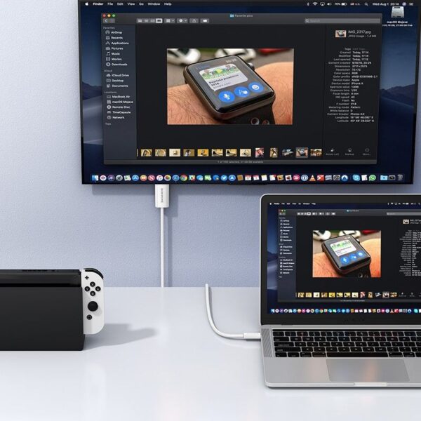 Type-C to HDMI 4K (1.8m) Cable Adapter Borofone DH10 White