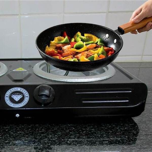 Diamond - Double Electric Spiral Hotplate Stove