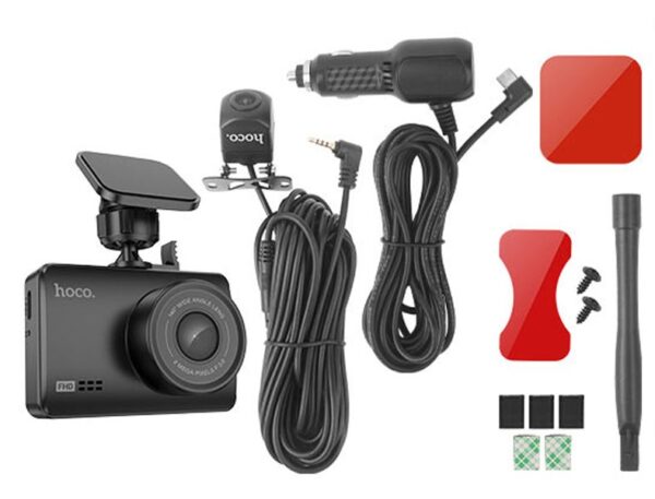 Hoco DV3 Driving Recorder Dash Camera Dual Channel
