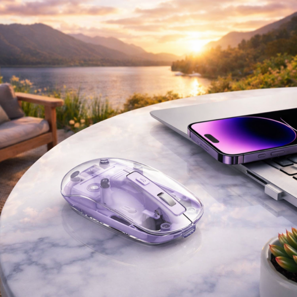 2.4G Wireless Mouse with Crystal Design Silent Click for Laptop & PC-GM29