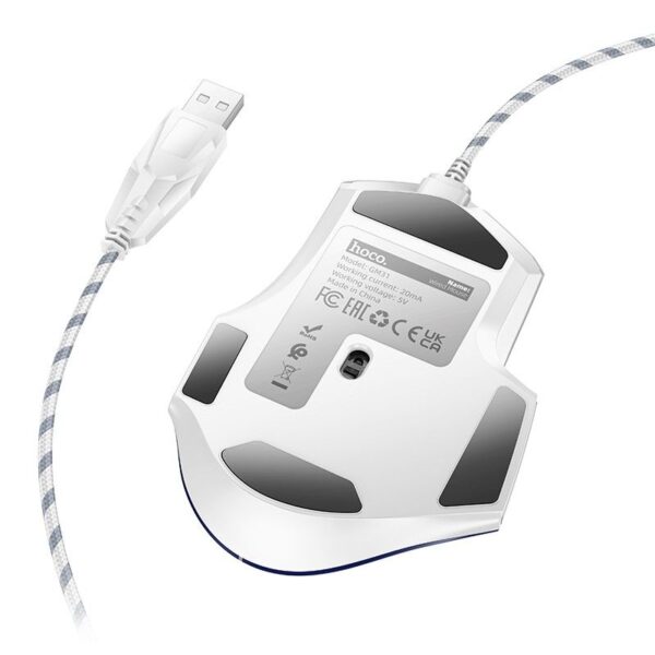 USB-A Game Wired Mouse 1.5m Wired With Colorful Led Light- HOCO GM31