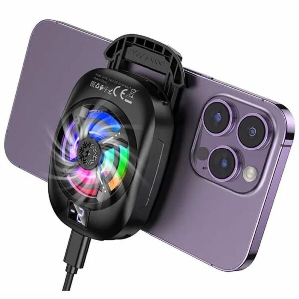 RGB Phone Cooler for Gaming,Live Streaming & High-Performance Cooling-GM76