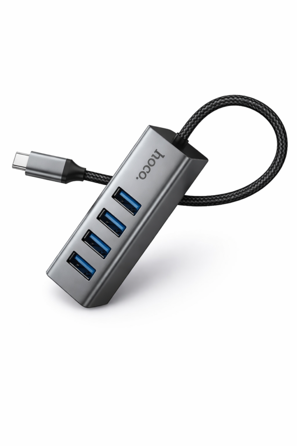 HOCO 4-in-1 types c to USB-A Hub USB 3.0 High Speed Adapter - HB1C